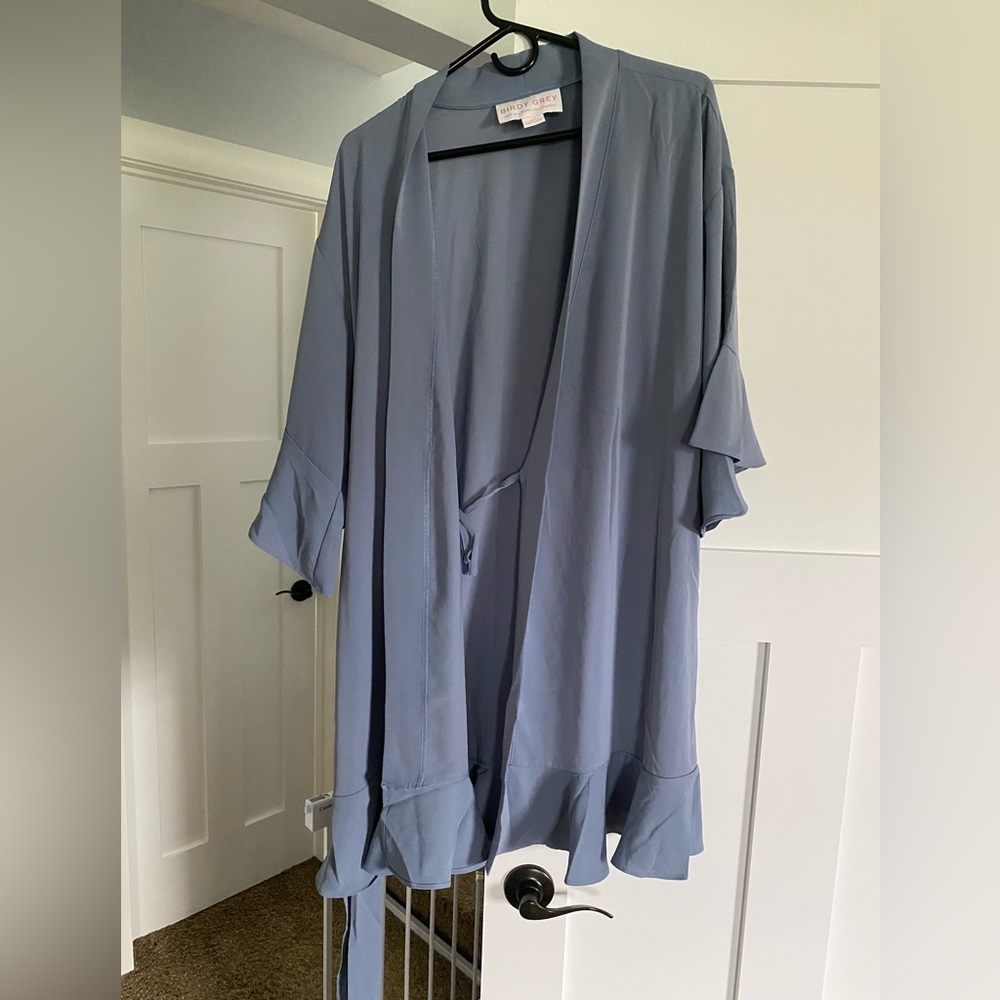 NWT Birdy Grey Ruffle Robe